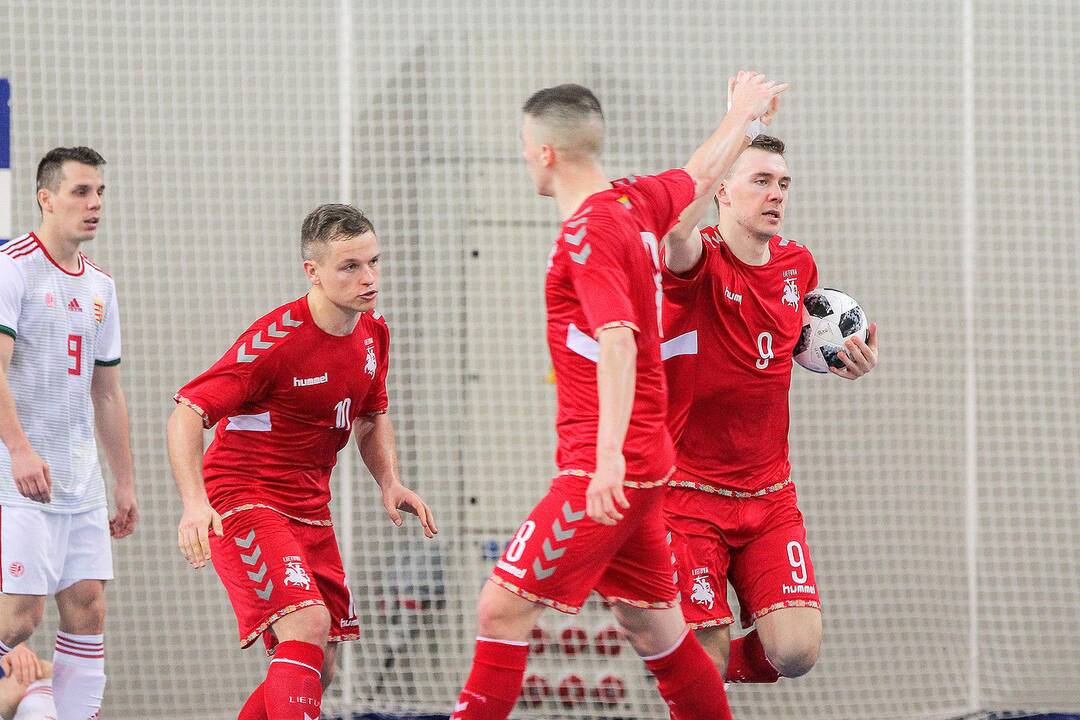 Futsalas: Lietuva – Vengrija 1:4