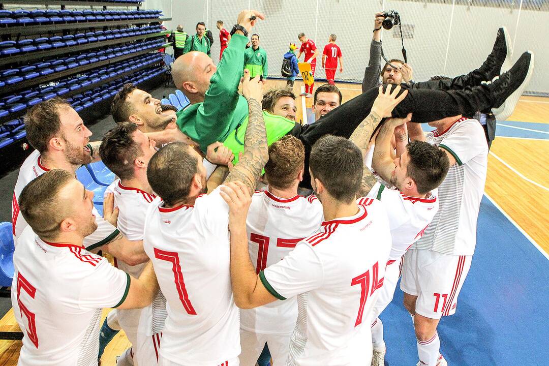Futsalas: Lietuva – Vengrija 1:4