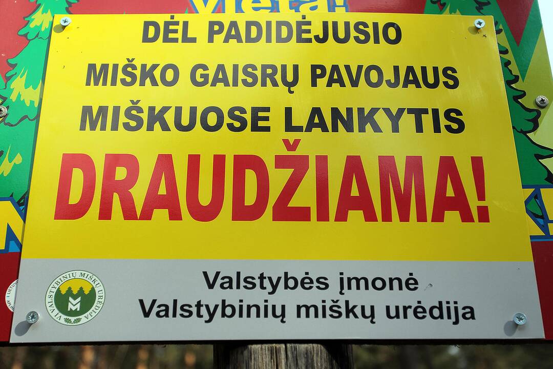 Miškuose – padidėjęs gaisrų pavojus