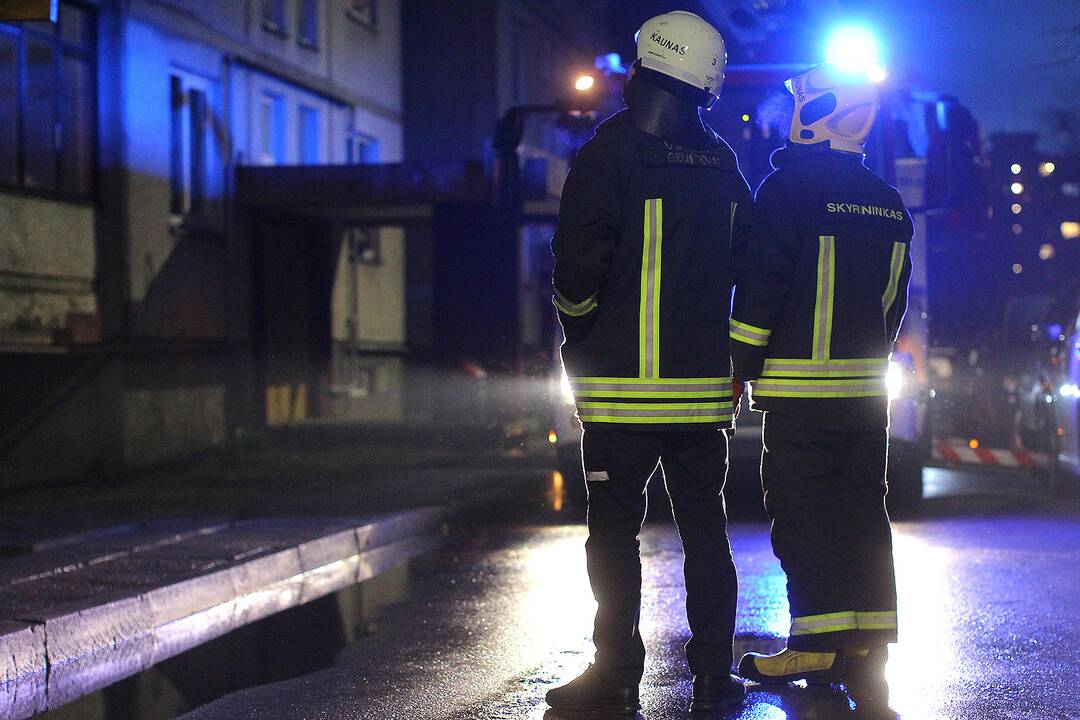 Ugniagesiai ir medikai skubėjo į Geležinio vilko gatvę