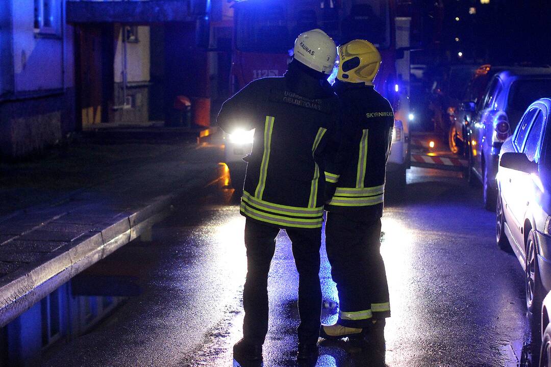 Ugniagesiai ir medikai skubėjo į Geležinio vilko gatvę