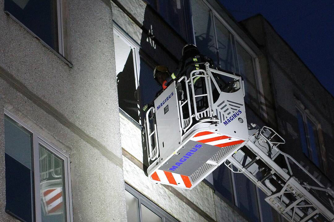 Ugniagesiai ir medikai skubėjo į Geležinio vilko gatvę