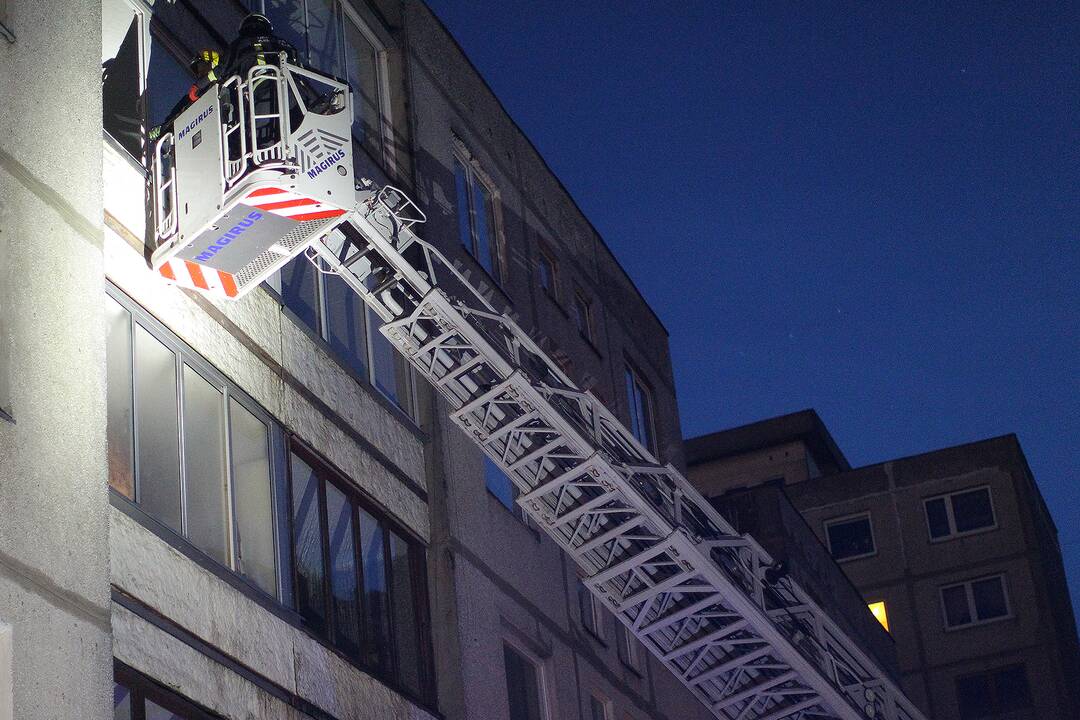 Ugniagesiai ir medikai skubėjo į Geležinio vilko gatvę