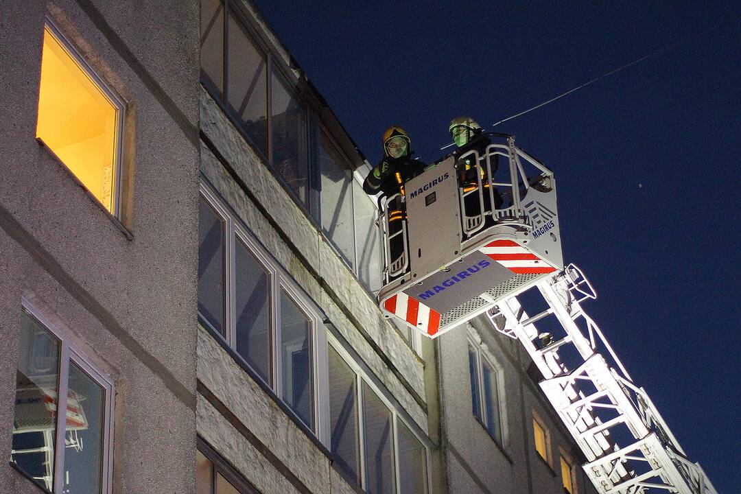 Ugniagesiai ir medikai skubėjo į Geležinio vilko gatvę