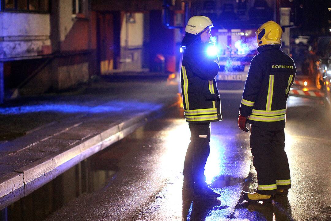 Ugniagesiai ir medikai skubėjo į Geležinio vilko gatvę