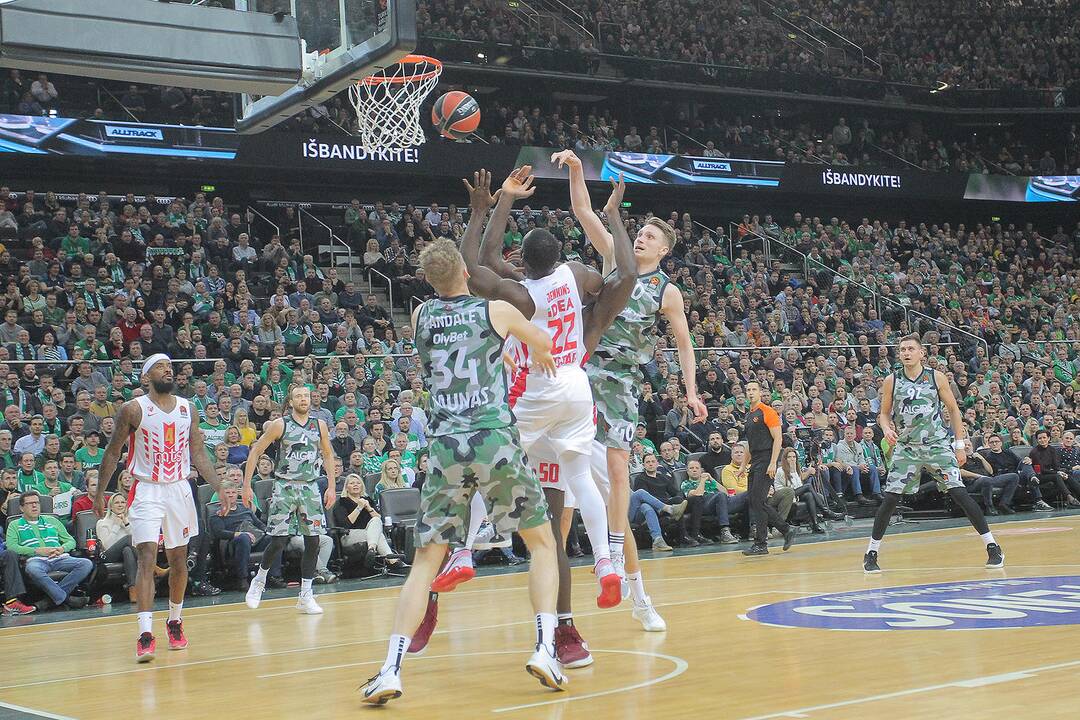 Eurolyga: „Žalgiris“ – „Crvena zvezda“ 59:61