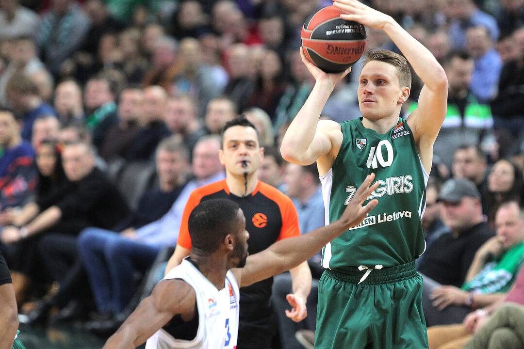 Eurolyga: „Žalgiris“ – „Budučnost“ 84:76