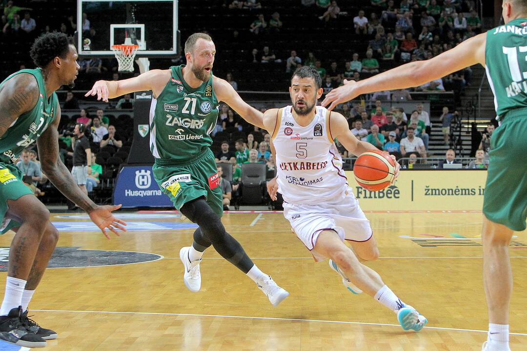 LKL pusfinalis: „Žalgiris“ – „Lietkabelis“ 78:58