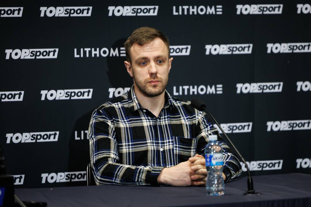 Boksininko Eimanto Stanionio ir Vido Bružo spaudos konferencija