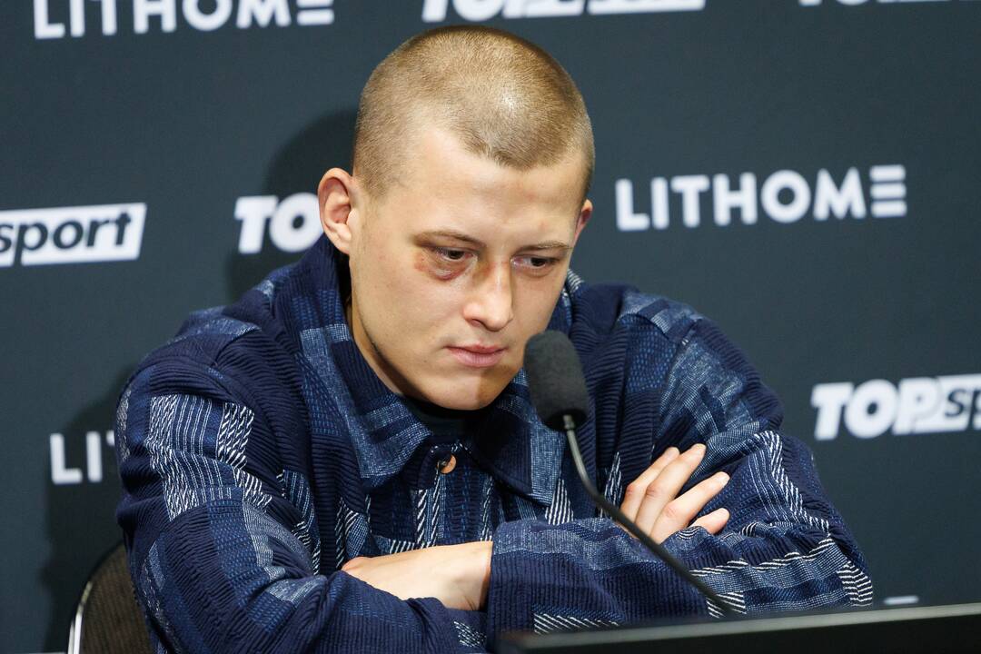 Boksininko Eimanto Stanionio ir Vido Bružo spaudos konferencija