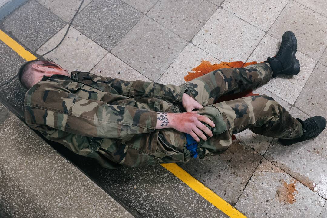 Ekstremalios situacijos pratybos licėjuje