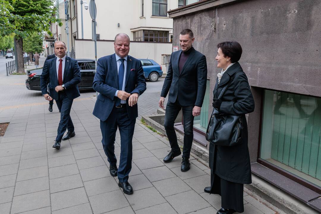 „Kauno dienos“ redakcijoje lankėsi Saulius Skvernelis