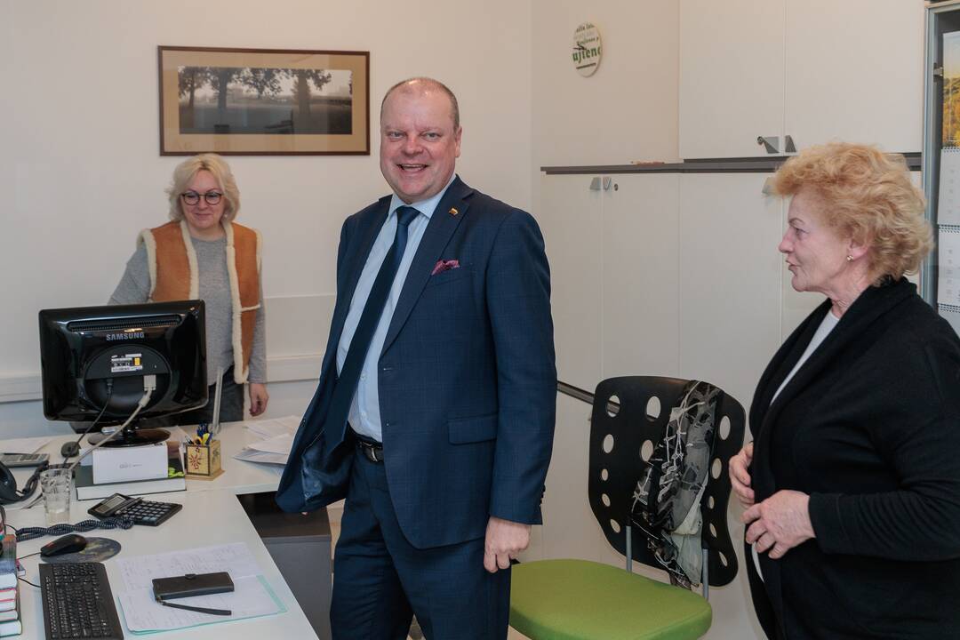 „Kauno dienos“ redakcijoje lankėsi Saulius Skvernelis