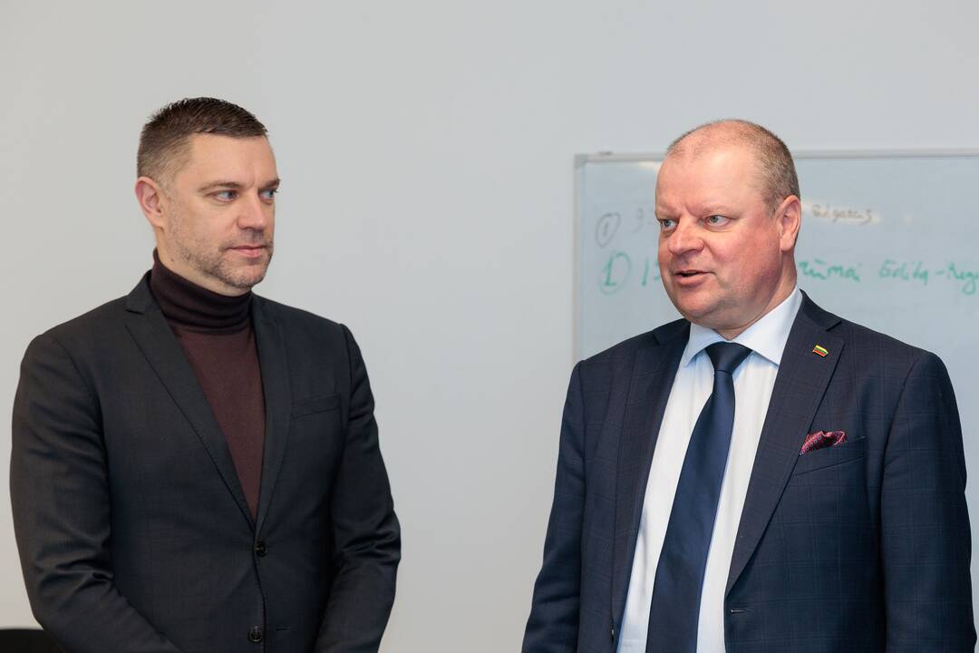 „Kauno dienos“ redakcijoje lankėsi Saulius Skvernelis
