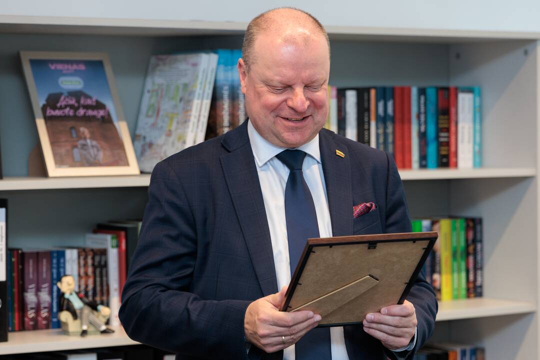 „Kauno dienos“ redakcijoje lankėsi Saulius Skvernelis