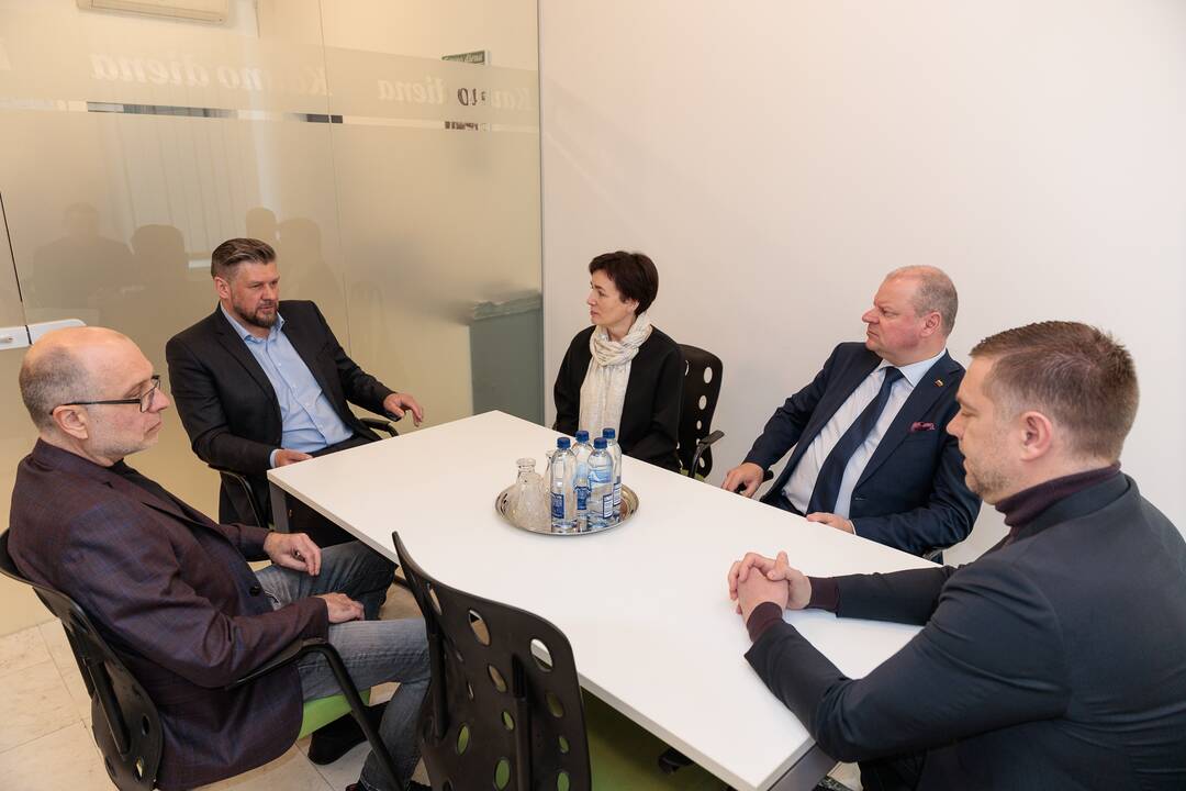„Kauno dienos“ redakcijoje lankėsi Saulius Skvernelis