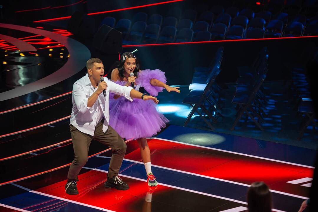 Donatas Montvydas (kairėje), Monika Marija, Mantas Jankavičius