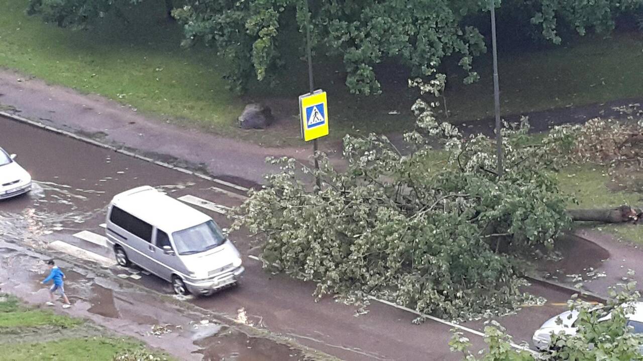 Kauną nuplovė smarkus lietus