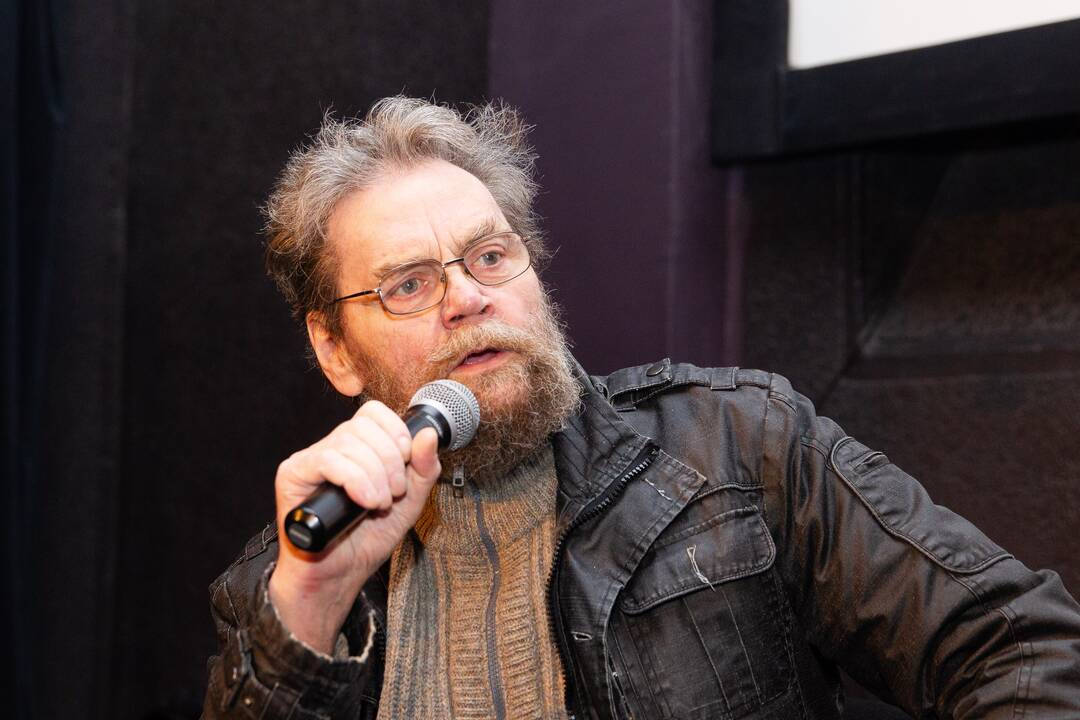 Andrius Kulikauskas (kairėje), Deivydas Zvonkus ir Ilona Balsytė