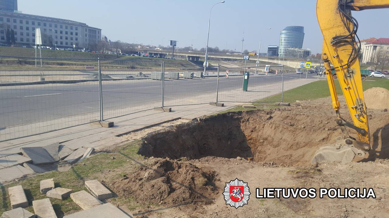 Aviacinė bomba Vilniaus centre