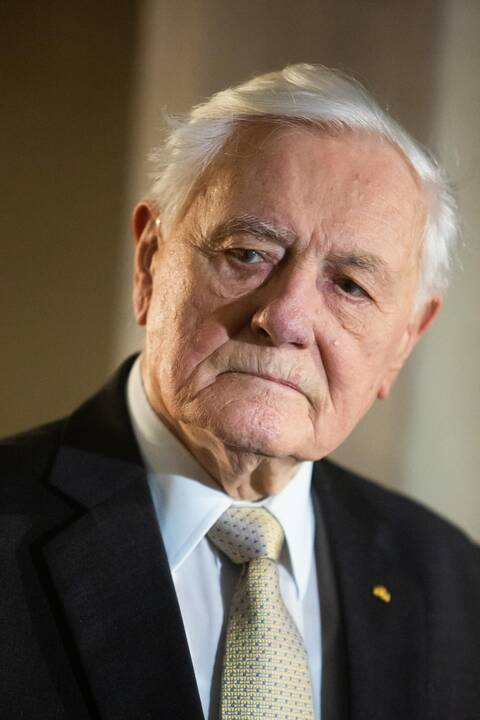 Vytautas Landsbergis (kairėje), Valdas Adamkus ir Algirdas Brazauskas.