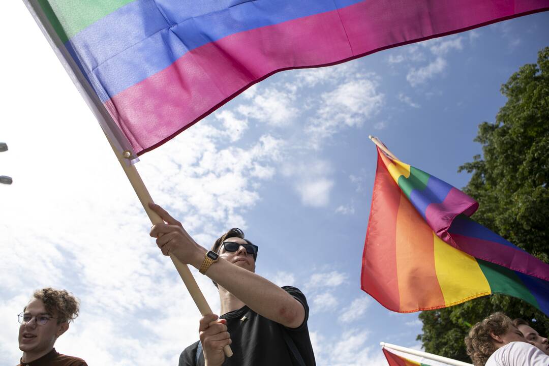 LGBT bendruomenė surengė prezidento padrąsinimo akciją