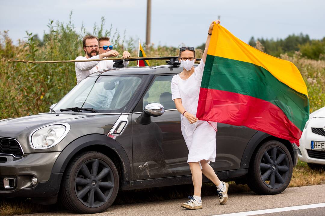 „Laisvės kelio“ dalyviai susirinko nuo Katedros aikštės iki Medininkų memorialo
