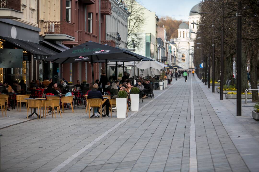 Šeštadienio vakaras Kauno centre