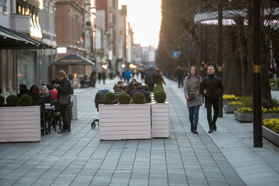 Šeštadienio vakaras Kauno centre