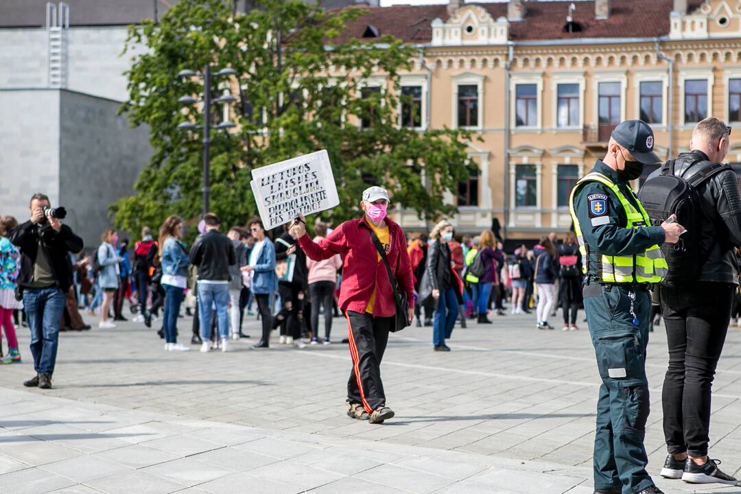 Į LGBT eitynes renkasi žmonės
