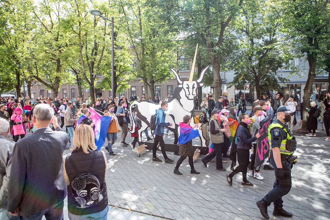 Neramumai per LGBT paradą