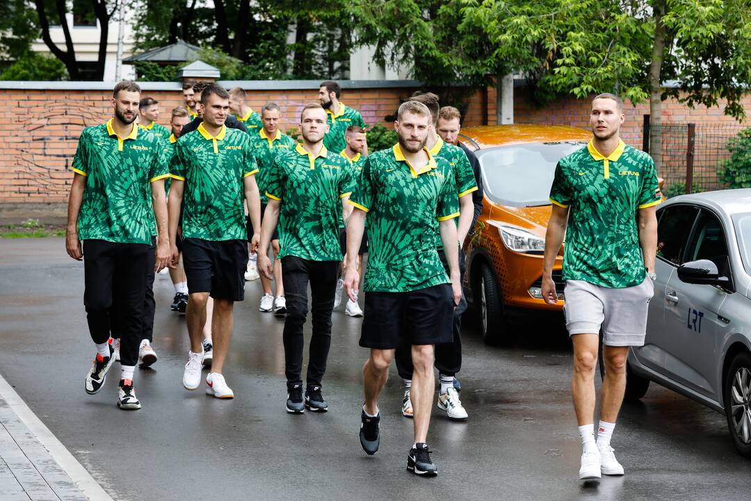 Lietuvos vyrų krepšinio rinktinės pristatymas