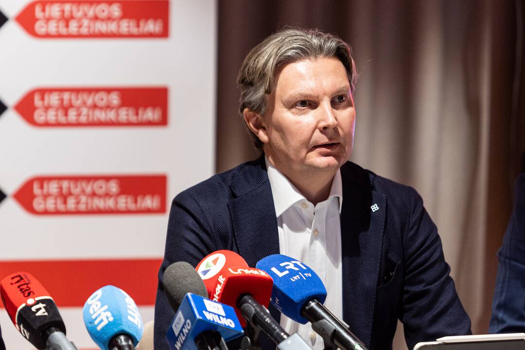 Susisiekimo ministerijos ir „Lietuvos geležinkelių“ spaudos konferencija