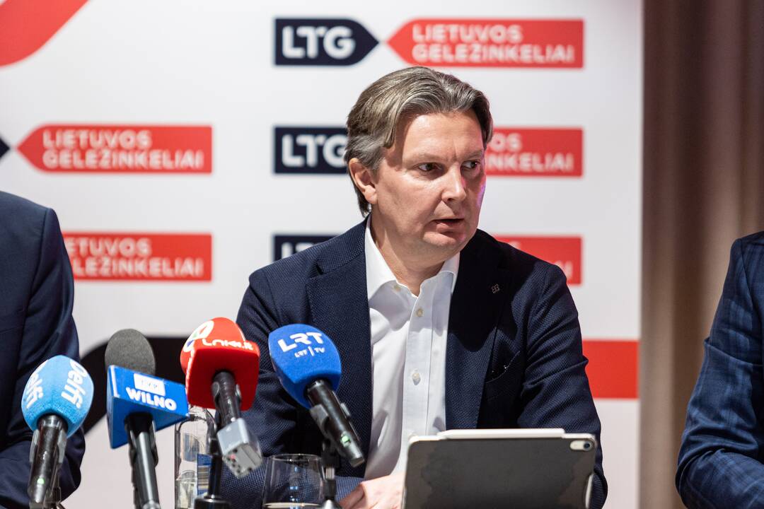 Susisiekimo ministerijos ir „Lietuvos geležinkelių“ spaudos konferencija