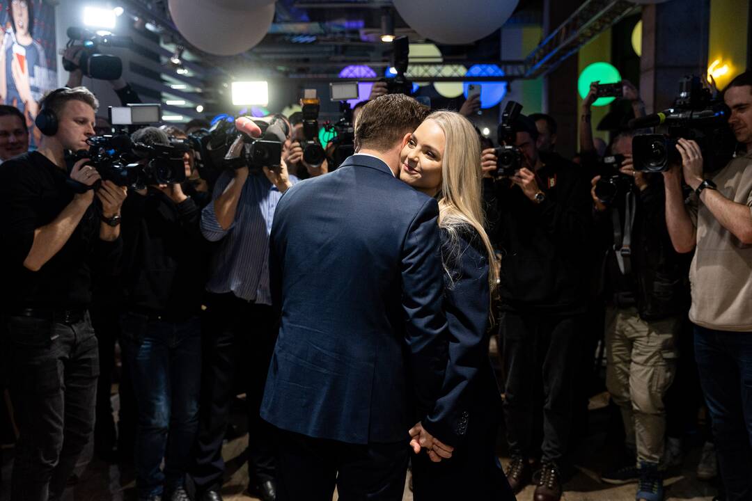 V. Benkunskas švenčia pergalę mero rinkimuose