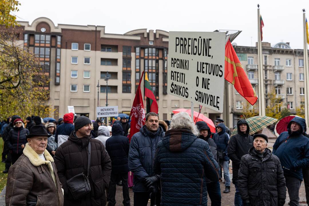 Prie Seimo – mitingas dėl NT mokesčio