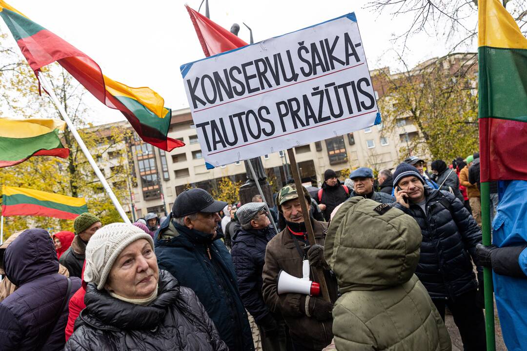 Prie Seimo – mitingas dėl NT mokesčio
