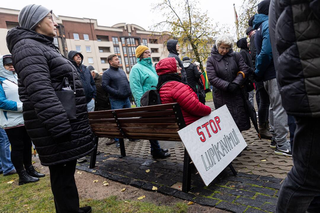 Prie Seimo – mitingas dėl NT mokesčio