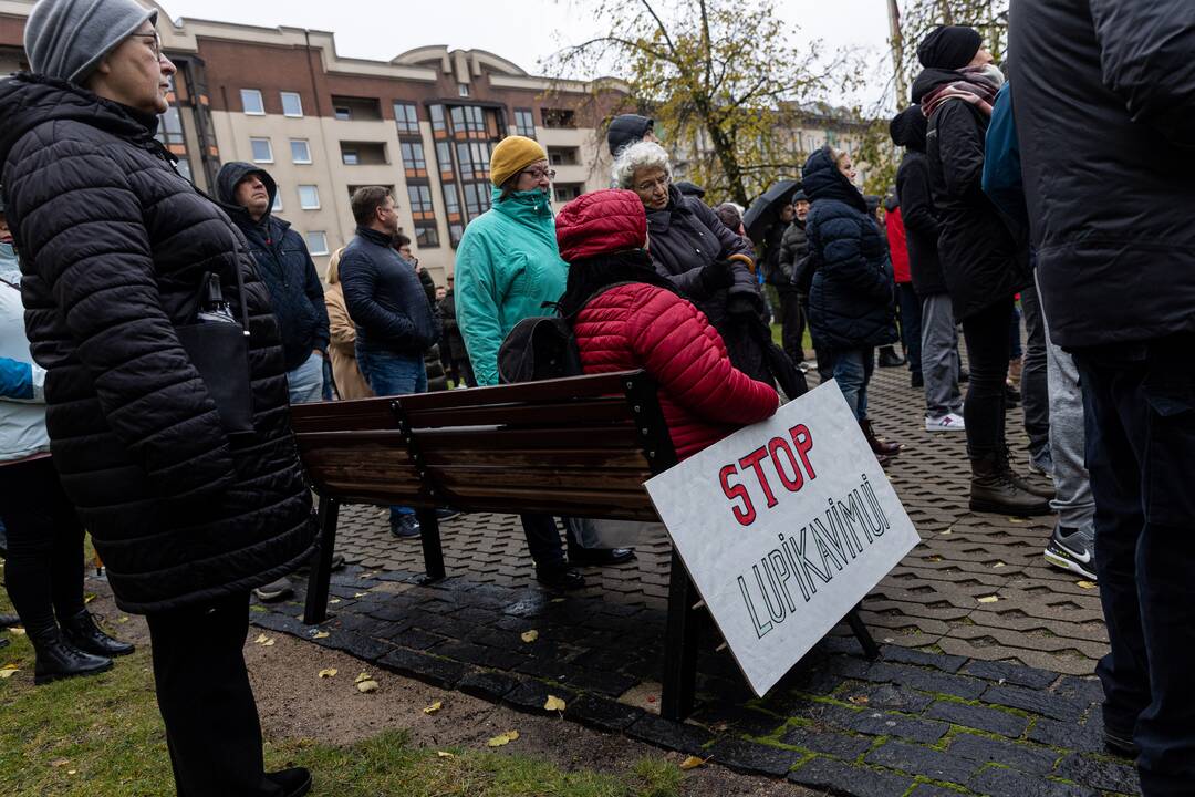 Prie Seimo – mitingas dėl NT mokesčio