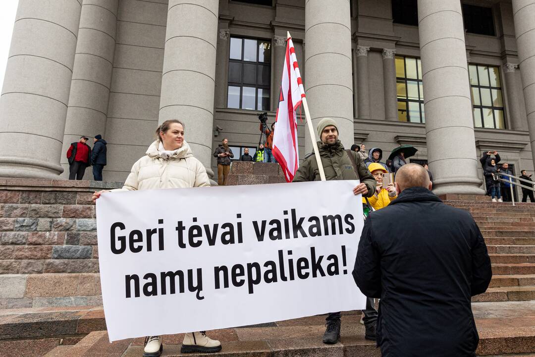 Prie Seimo – mitingas dėl NT mokesčio