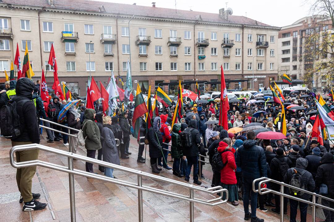 Prie Seimo – mitingas dėl NT mokesčio