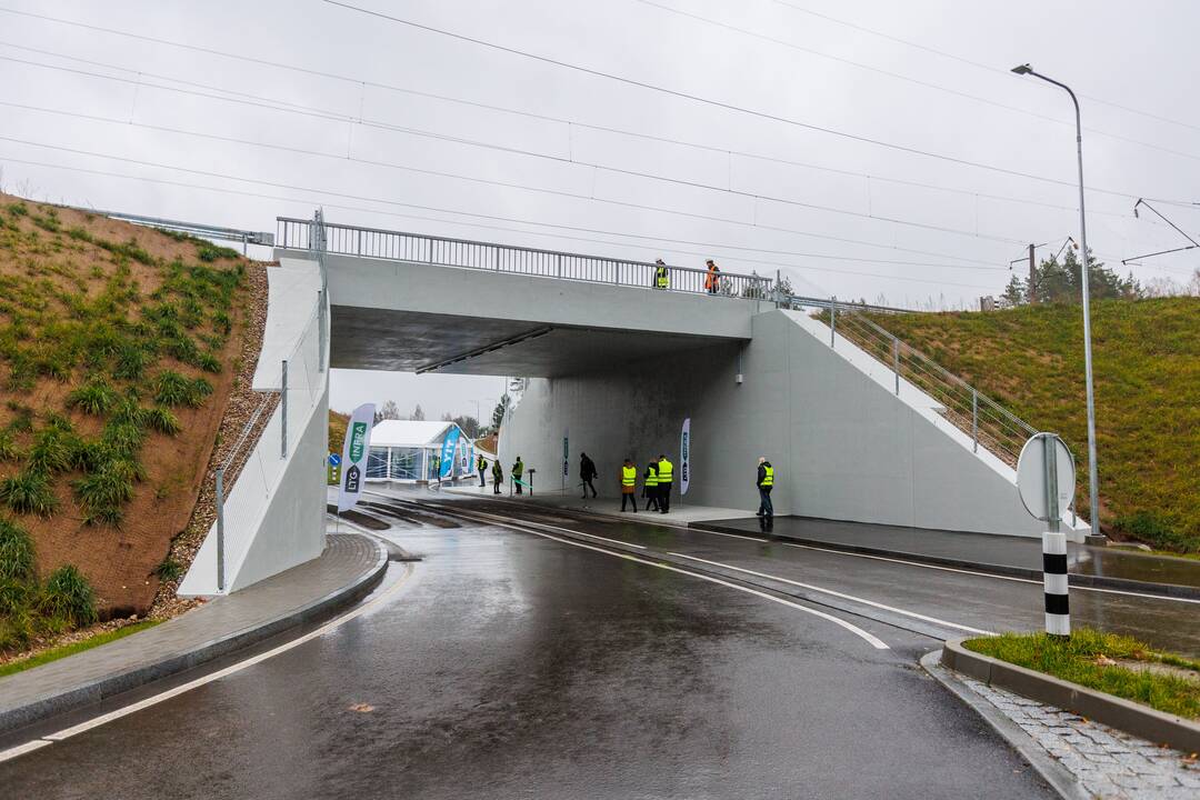 Tunelio kelių Lentvaris–Vievis sankirtoje atidarymas