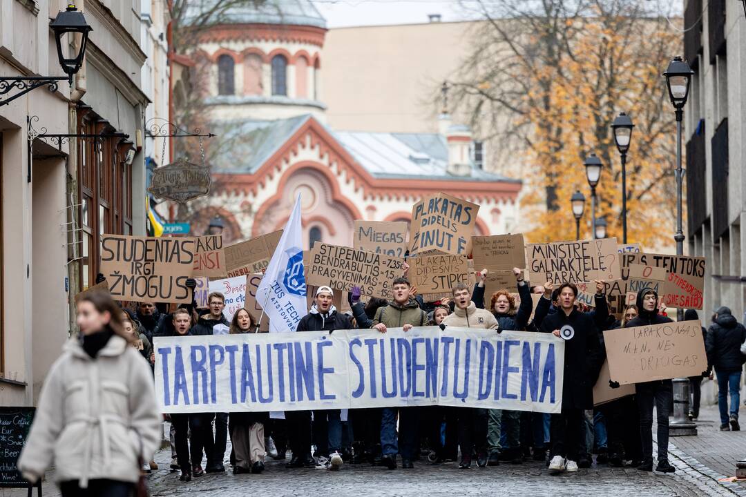 Studentų eisena Vilniuje