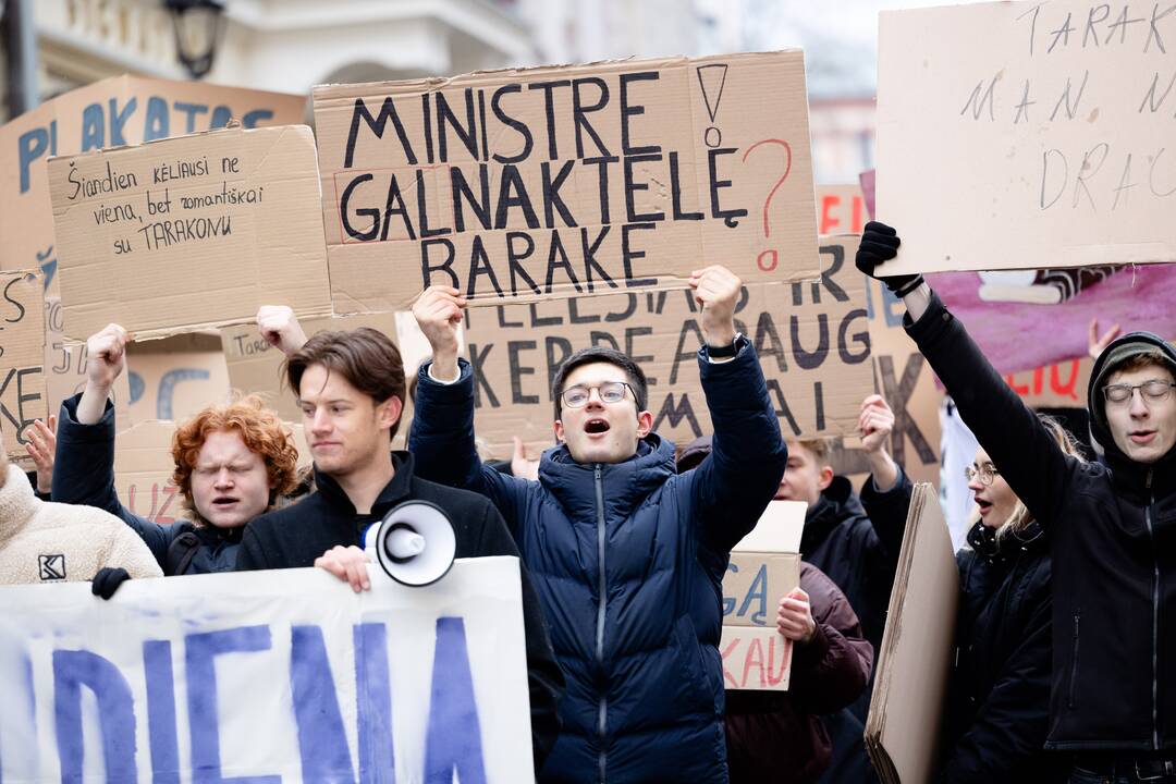 Studentų eisena Vilniuje