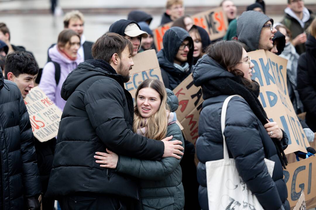 Studentų eisena Vilniuje