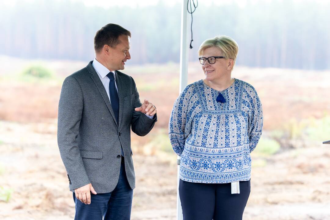 Rūdninkų poligone įkasta simbolinė Vokietijos brigados karinio miestelio kapsulė