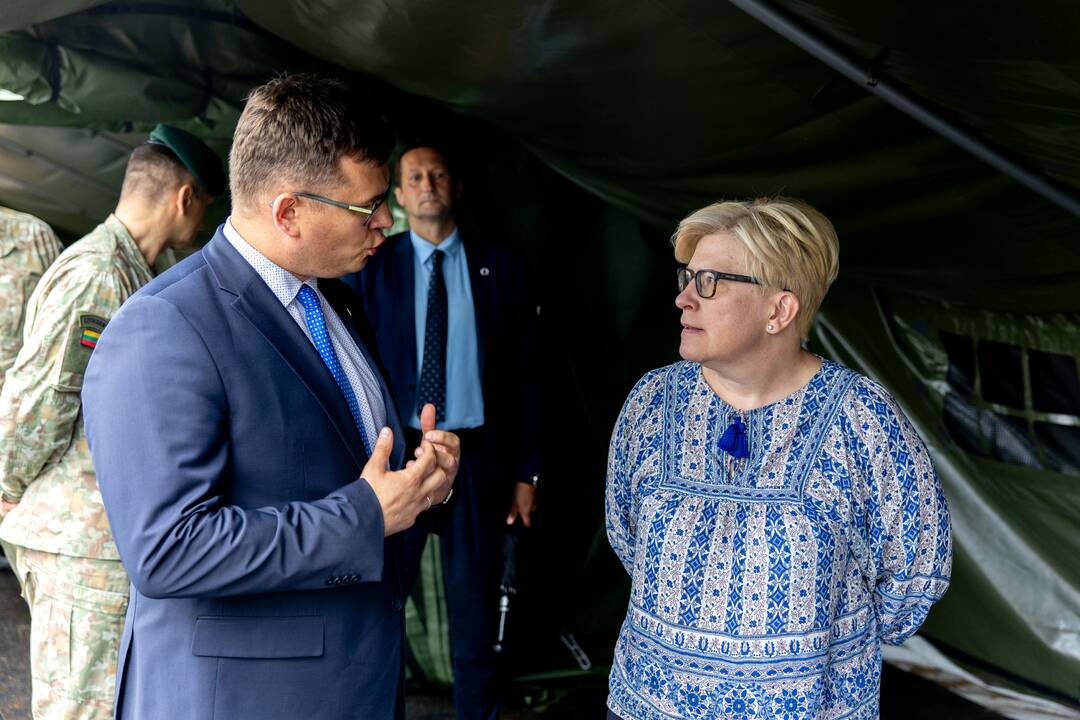 Rūdninkų poligone įkasta simbolinė Vokietijos brigados karinio miestelio kapsulė