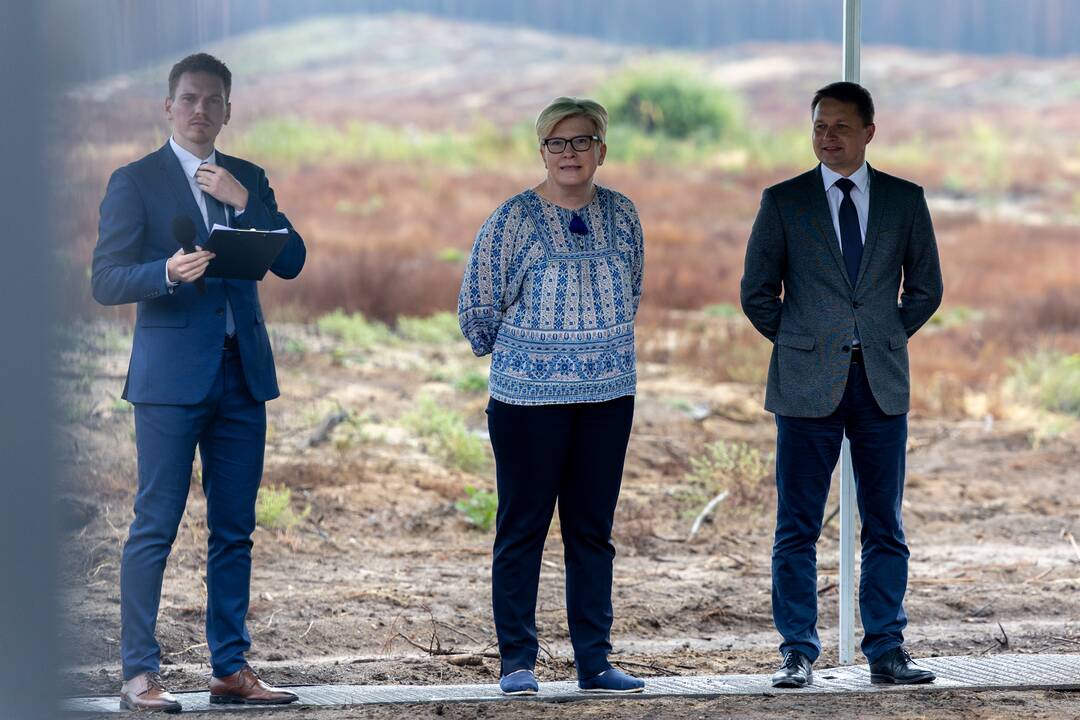 Rūdninkų poligone įkasta simbolinė Vokietijos brigados karinio miestelio kapsulė