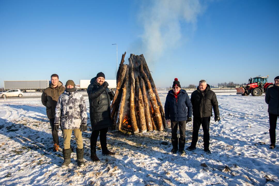 Ūkininkų protesto laužai