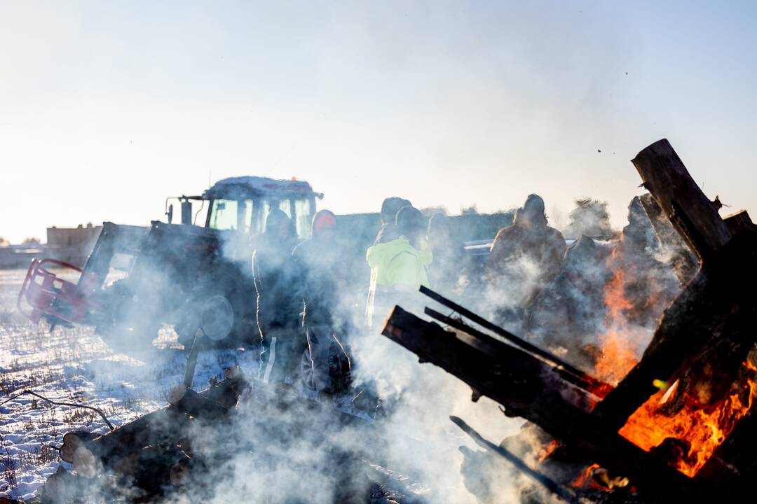 Ūkininkų protesto laužai